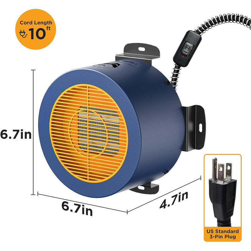 TURBRO 400W Dog House Heater with 10ft Anti Bite Cord, Waterproof